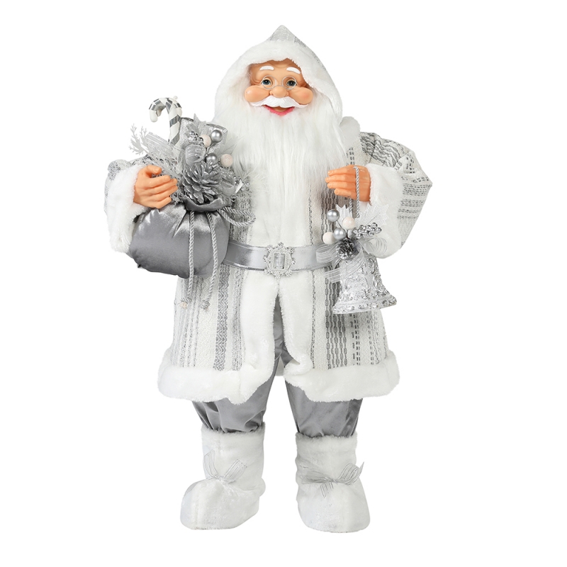 30 ~ 110 cm Navidad de pie Santa Claus Ornamento Deluxe Festival Festival Festival Colección de figuras tradicionales