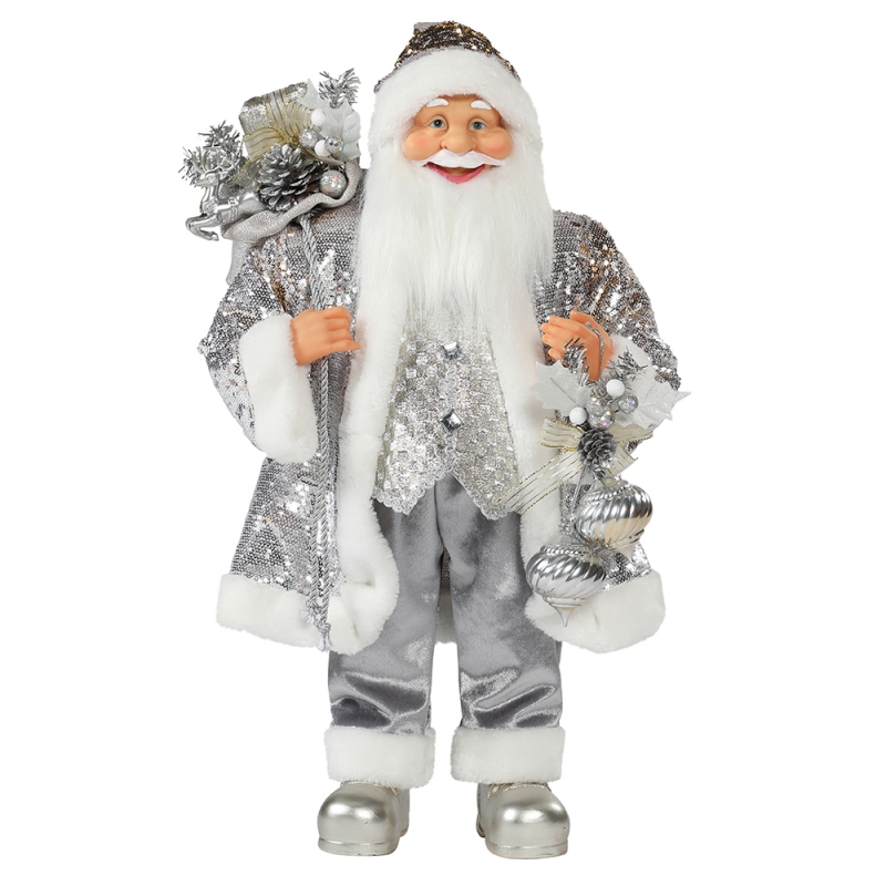 30 ~ 110cm Navidad de pie Santa Claus Ornamento Decoración Festival Festival Estatuilla Colección Tradicional Navidad