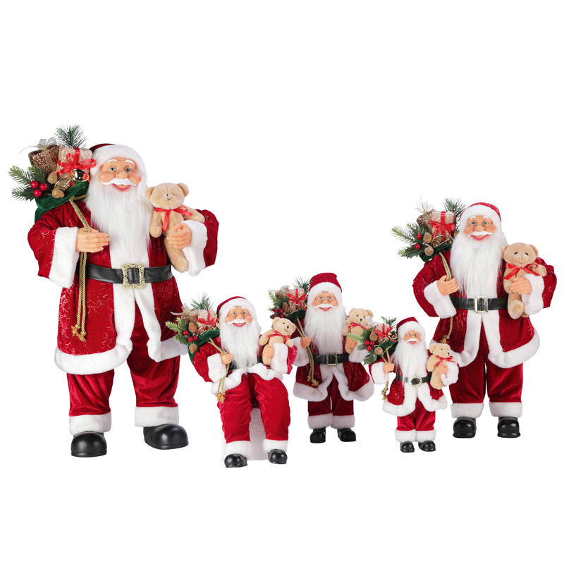 T24-Y001 30 ~ 110cm Decoración de Santa Claus de Navidad