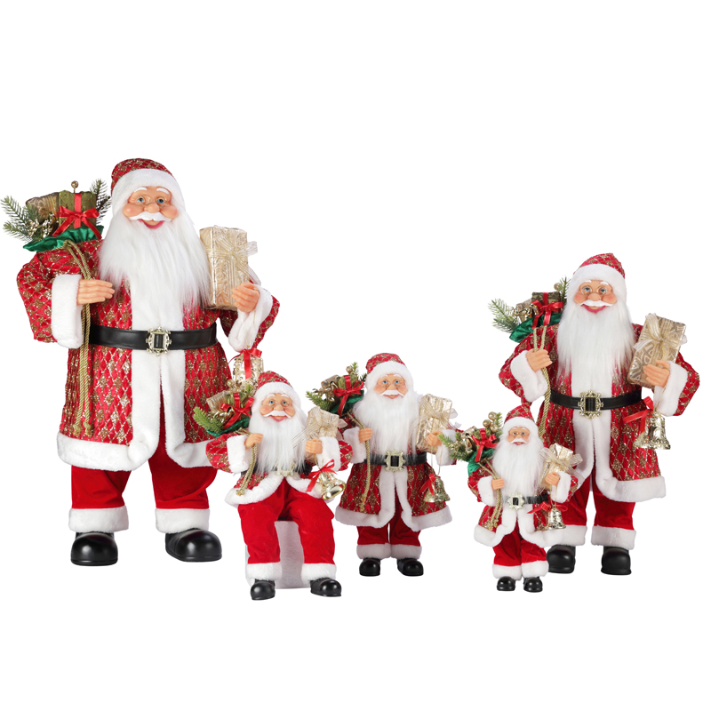 T24-Z009 30 ~ 110cm Decoración de Santa Claus de Navidad